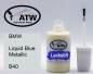 Preview: BMW, Liquid Blue Metallic, B40: 20ml Lackstift, von ATW Autoteile West.